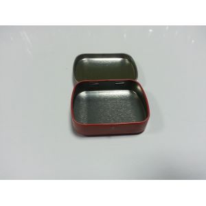 Red Printed Mints Tin Candy Containers