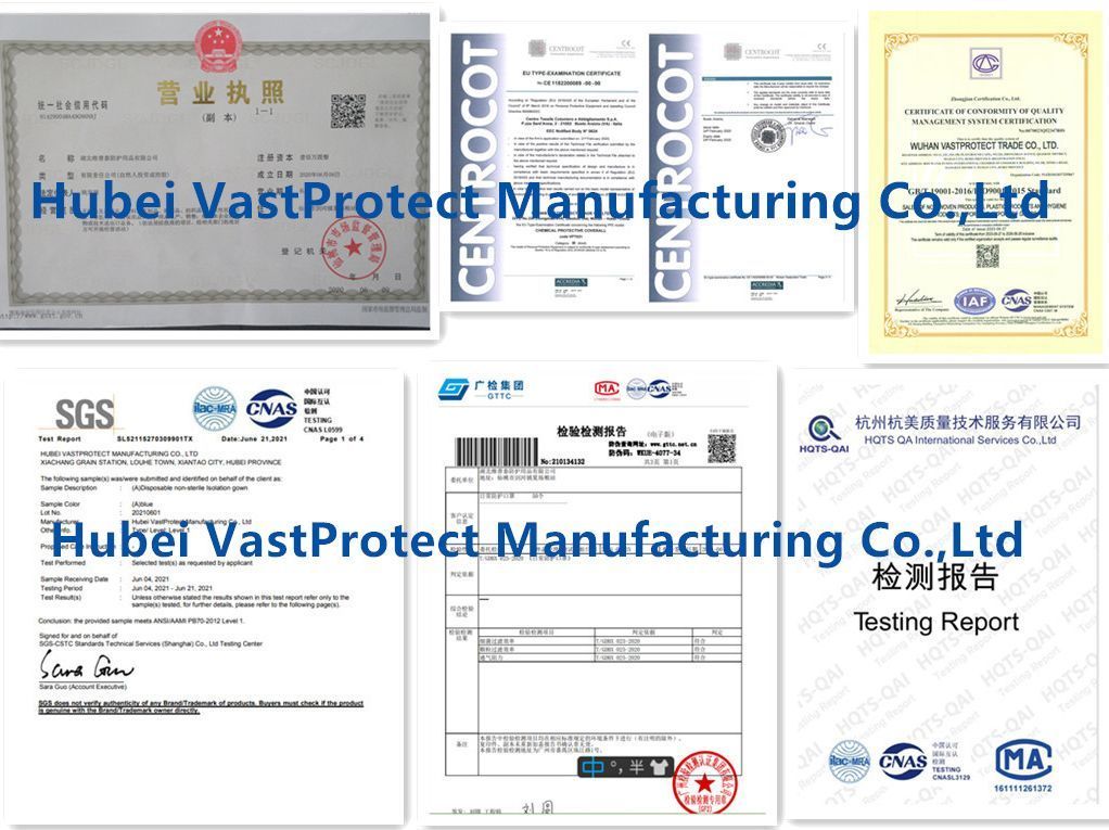 Non Woven PP SMS Made Disposable Surgical Medical White Lab Coat for Doctor Nurse Visitor Use