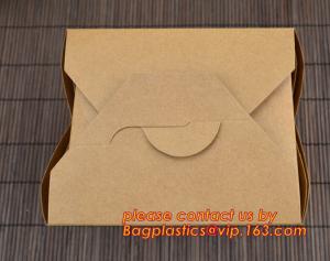 Quality brown kraft cardboard burger box for hamburger food with logo printing, Food Grade Paper box, Lunch box, Bento box, Frie for sale
