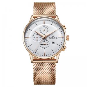 Quality Luxury Men Quartz Watch Relogio Masculino Wristwatch Mesh Strap Waterproof Sport Watch for sale
