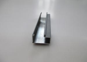 China Outside slotted aluminum extrusion , Aluminum Rail Extrusions Customized 6063 Series on sale