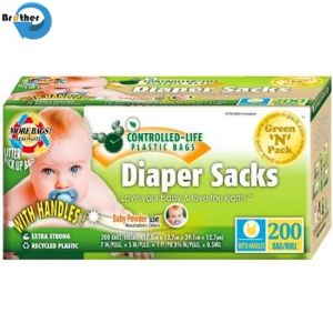 Custom Disposable Nappy Sack Bag Baby Diaper Garbage Bag
