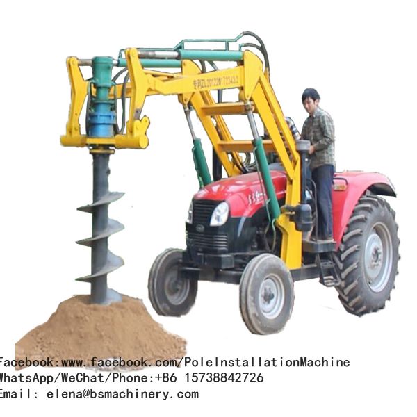 Tractor Crane Pole Erection Machine For Power Transmission 100-2000MM