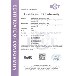 Shenzhen Yida Technology Co., Ltd Certifications