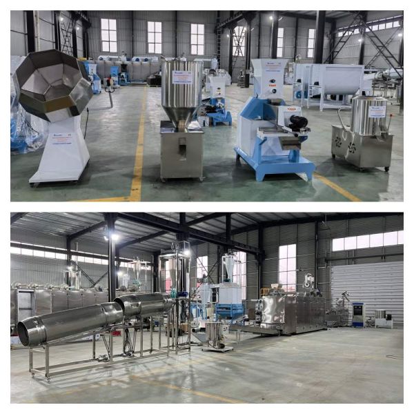 Automatic Twin Screw Flaoting Fish Feed Production Line Fish Feed Extruder