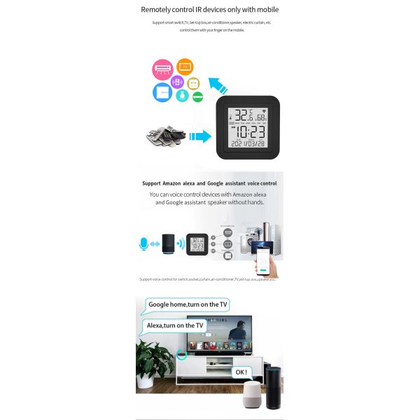 Tuya Smart Home Wi-Fi IR Remote Control Three-in-one Infrared Remote Control