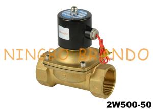 Quality 2 2W500-50 NBR Diaphragm Brass Electric Solenoid Valve AC110V DC24V for sale