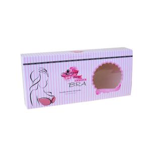 Quality Custom Cheap Price Foldable Paper Box For  Silicone Invisible Bra With Clear Window for sale