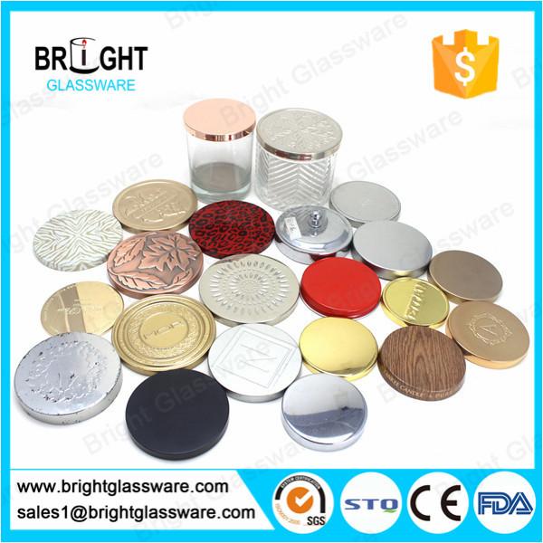 hot sale metal candle lids with customized logo for candle jar