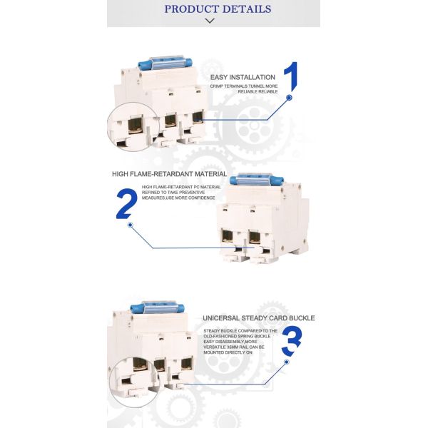 NBSe DZ47-100 Series Micro Circuit Breaker , Single Pole Mcb , Type D