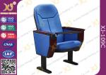 Big Conference Hall Auditorium Chairs With ABS Tablet Foldable / Audio System