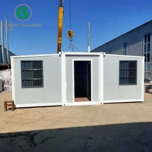 Quality Caravan Construction Expandable Prefab House Site Office Container for sale