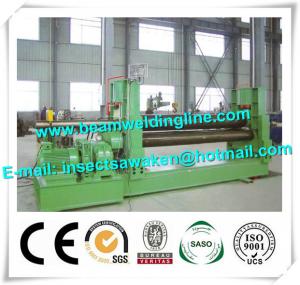 Quality 3 Roller Hydraulic Symmetrical Plate Rolling Machine For Shipbuilding / Petroleum for sale