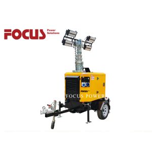 Buy cheap 350w LED Mobile Light Tower 8.2m Height With Air Cooled Diesel Engine from wholesalers
