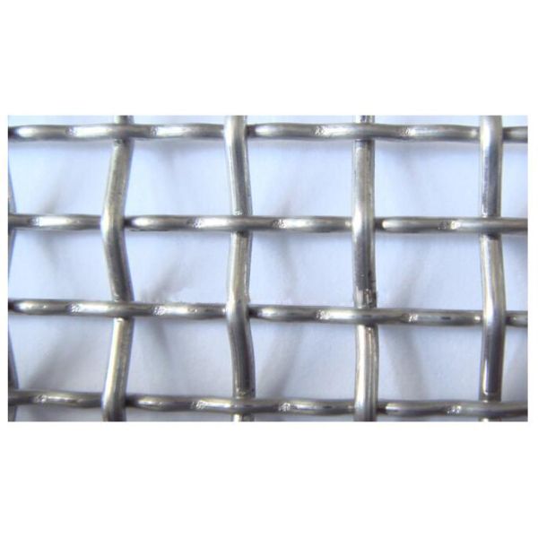 Stainless Steel Crimped Woven Wire Mesh Fence With Square Hole 0.4 -12mm