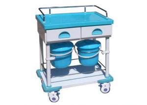 Quality Treatment Medical Trolley Hospital Cart ABS Trolley Nursing Cart Two Drawers (ALS-MT140) for sale