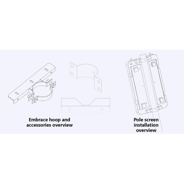 Vertical Pole LED Advertising Screen With Smart Wifi 3G And 4G