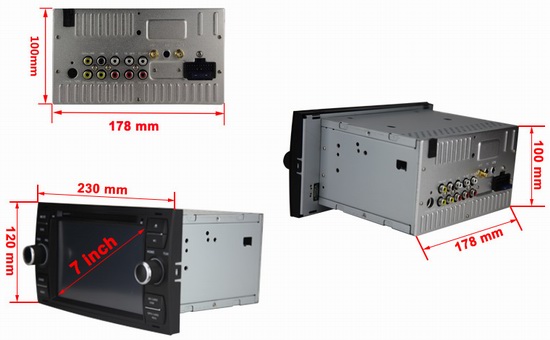 Ford Transit /Foucs car radio with gps navigation radio ipod bluetooth CD player OCB-8629