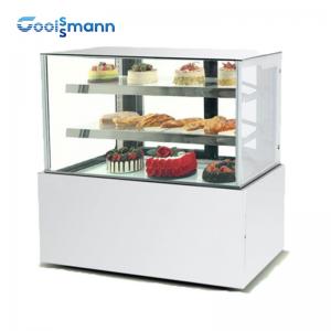 China Bottom Mounted Cake Showcase Refrigerator Pastry Glass Display Cabinet on sale