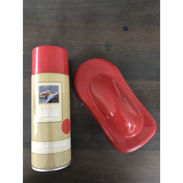 Water Based Paint Removable Rubber Coating Spray, Red Color Aerosol