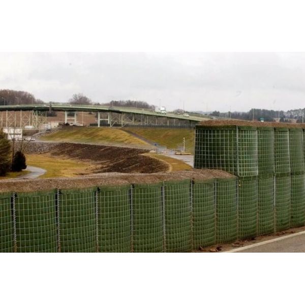 Steel HESCO Flood Barriers Mil 12B/12G Rectangle Hesco Containers
