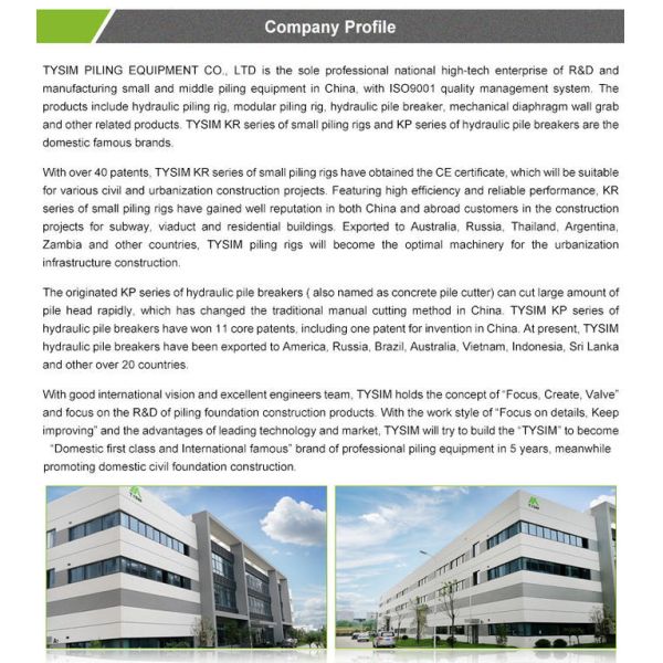 Deep Foundation Drill Rigs ISO9001/ CE