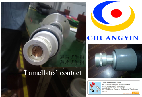 35kV 2# And 3# Plug In euromold termination kit Connector For PT
