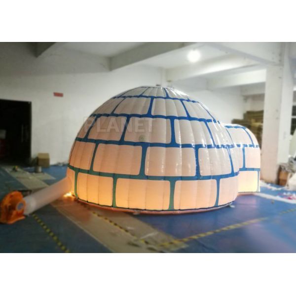 Large Commercial Inflatable Igloo Tent 4.22 X 3.7 X 2.2 M Logo Printing