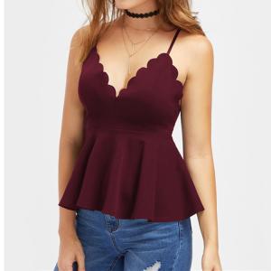 Quality high quality ladies sexy backless deep v-neckling fashion blouse for women for sale