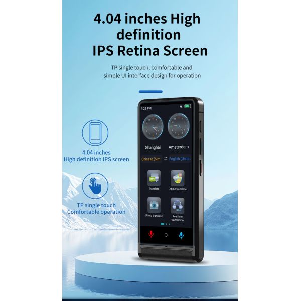 M13 Smart Instant Voice Translator Device Offine Polish Ukrainian Turkish Czech Russian
