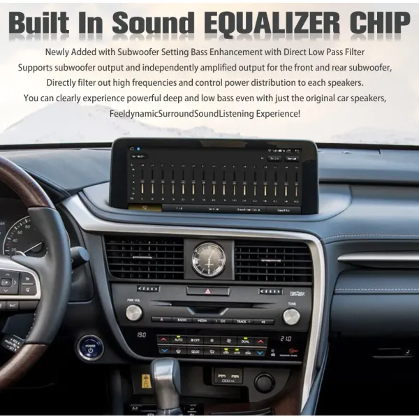 Wireless 2020-2021 RX Lexus Aftermarket Radio Stereo Vertical Screen Multimedia Video Player