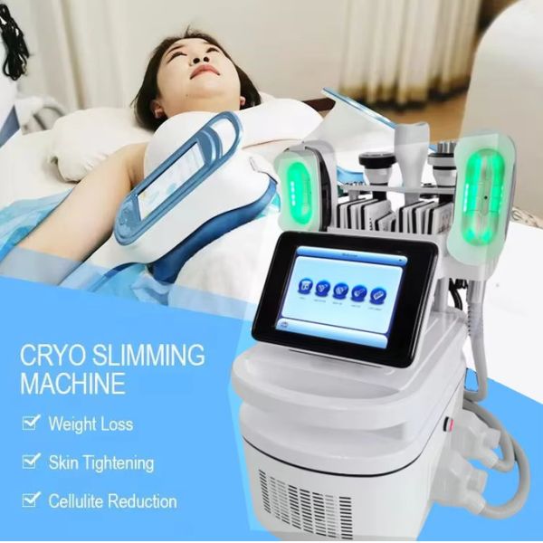 360 Cryo 40K Cavitation Body Sculpting With Double Chin Handle For Cellulite Removal