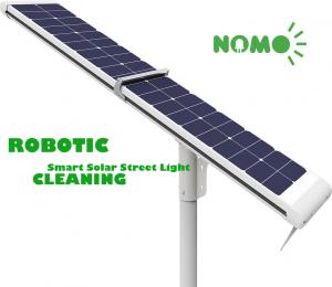 Super Brightness Self Cleaning Solar Panels / Solar Street Light Rosh Approved