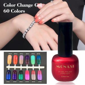 China new 7.3ml 24 colors temperature change color nail polish thermal gel polish on sale