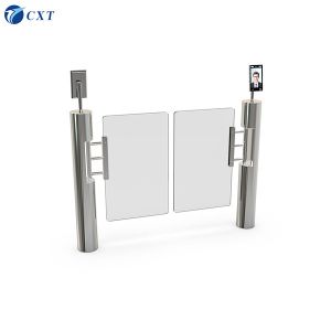 Intelligent Swing Barrier Gate Anti Collision Acrylic Access Control Turnstile