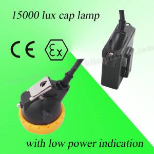China Safety 3V Rechargeable LED Miners Cap Lamp 110MA Waterproof With 6.5Ah Battery on sale