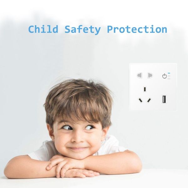 Smart Home Wall Socket Electric Mobile Phone Operation Voice Function Remote Assistance Plug Charger