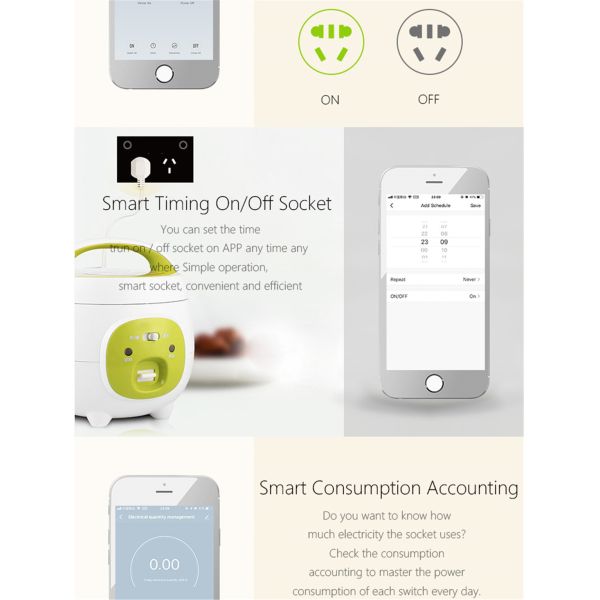 Australia Zigbee Power Point Wall Socket