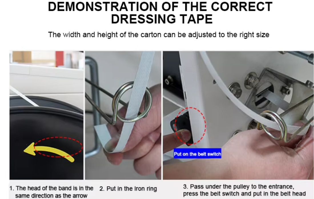 5-15mm Width PP Strapping Machine For Boxes , 220V Carton Box Strapping Machine