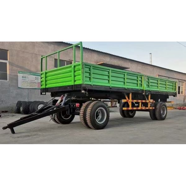 7C Series Single Axle Farm Trailer – Durable, Reliable, for 12-80hp Tractors, Dumping & Non-Dumping Options Agricultural Trolley Farming Trailer for