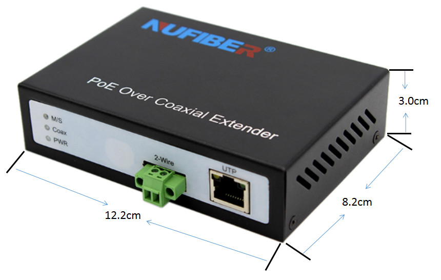 IP Camera 2 Wire POE EOC Extender With External DC52V Power