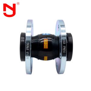 Axial Expansion Joint SBR Anti - Vibration Single Sphere Flange Flexible Rubber