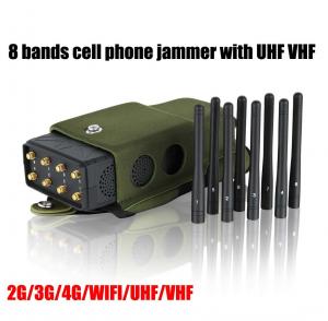 Quality Full Bands All In One Cellular Signal Jammer 12 Antennas Blocking GPS WiFi RF Signal for sale