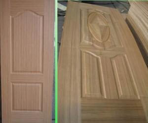 Quality HDF Molded Door Skin/ Ash Door Skin /Sapele Veneer Door Skin for sale