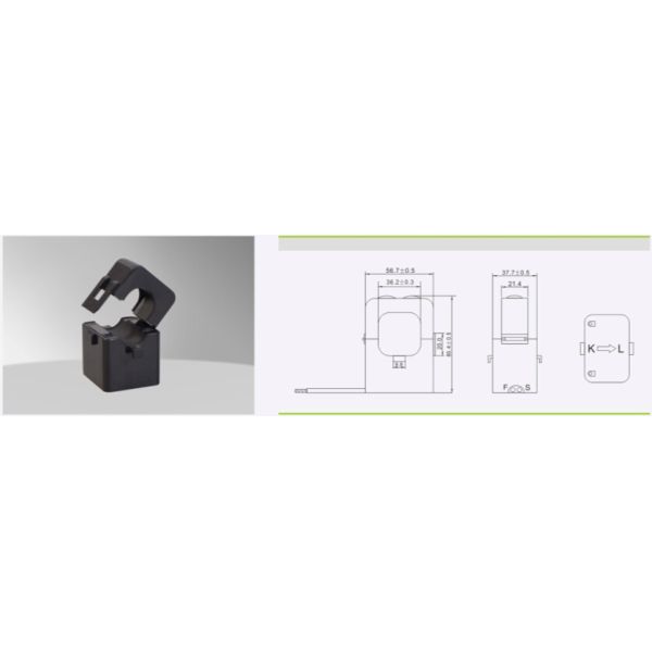 Split Core Current Transformer KCT-36 300A/100mA 400A/40mA 500A/50mA 600A/60mA 300-600/0.333V AC Current Sensor Split