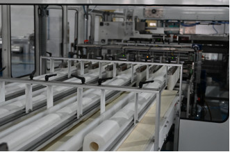 Double Layer BRT HHT Toilet Paper Rolls Wrapper 80bags/Min