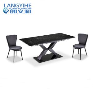 Italian Rectangular Marble Dining Table Scratch Proof