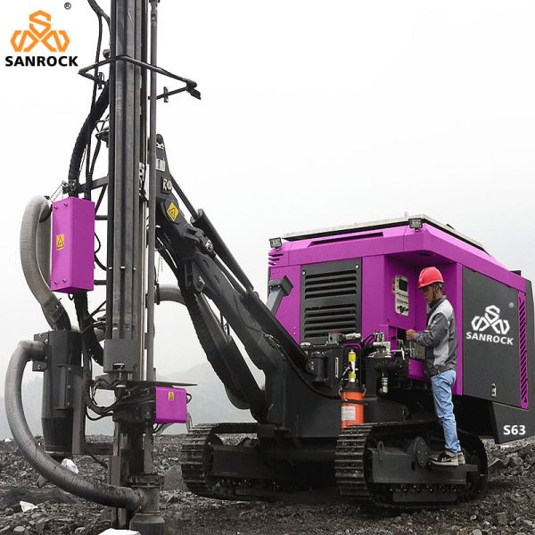 Hydraulic DTH Drilling Rig Rotary Blast Hole Deep 60m Crawler Mining Drilling Equipment