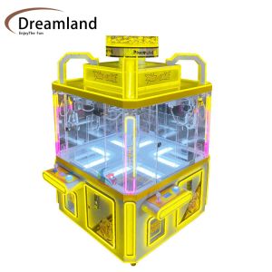 CE Certified Coin Operated Claw Game Machine 4 Players Claw Crane Vending