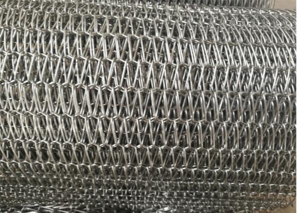Seafood frozen oven 304 stainless steel wire mesh spiral mesh belt